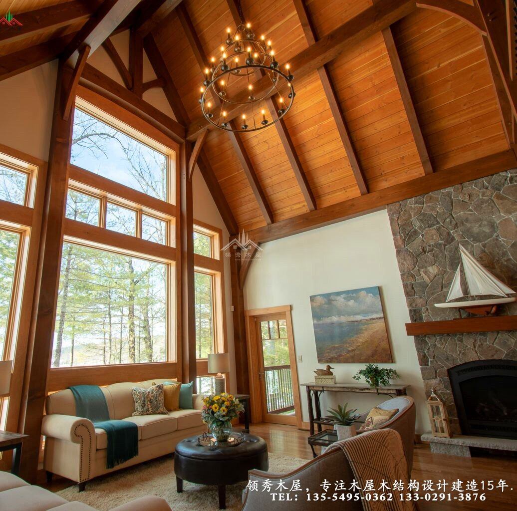 雪地里的木屋別墅