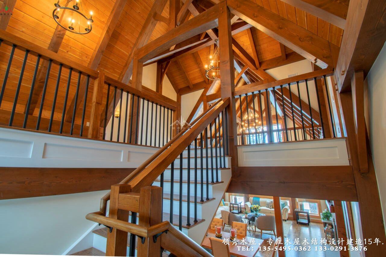 雪地里的木屋別墅