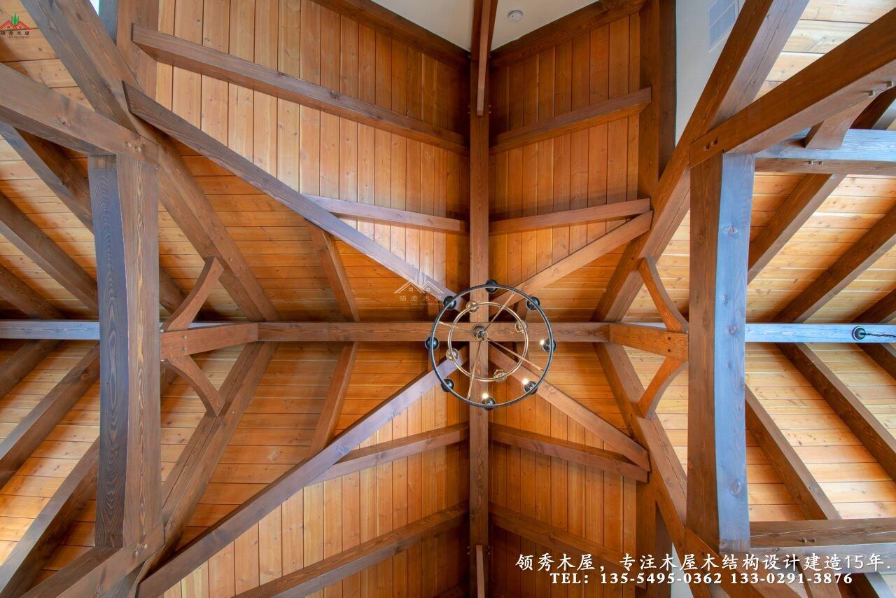 雪地里的木屋別墅