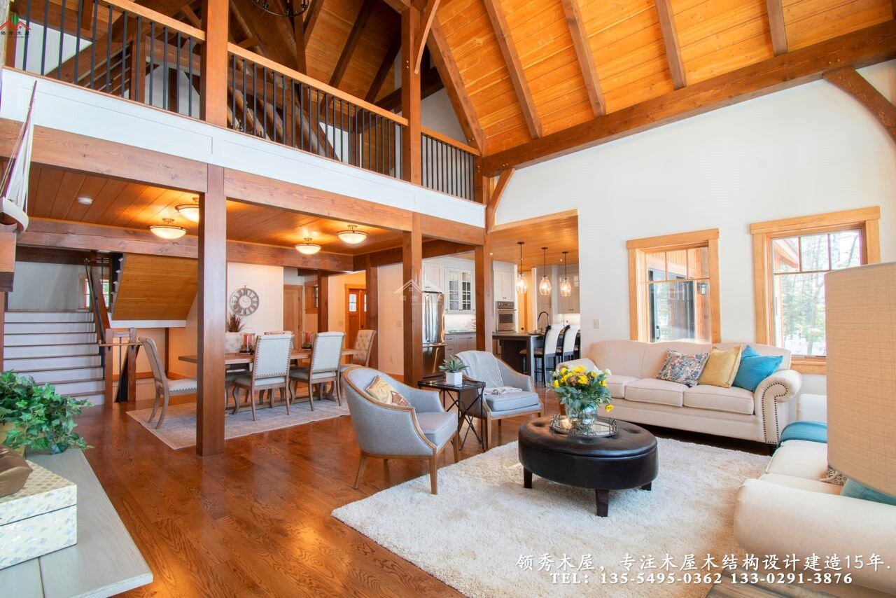 雪地里的木屋別墅