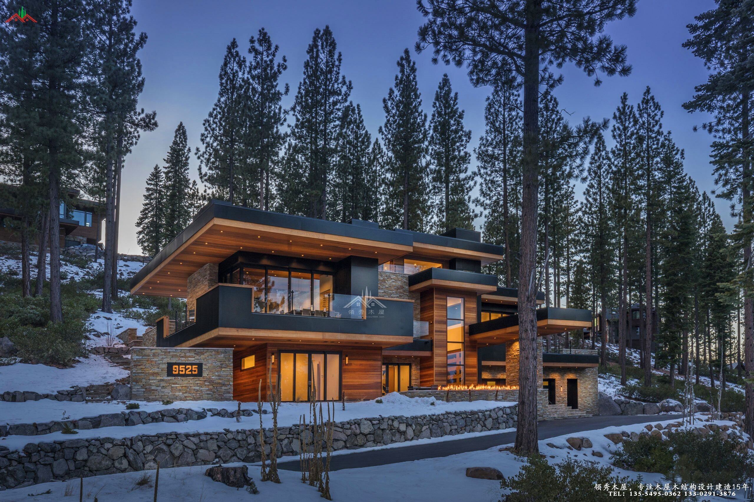 純現(xiàn)代風(fēng)格木別墅