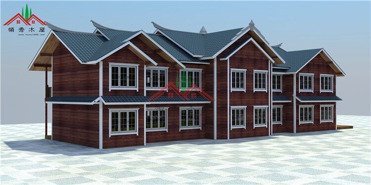 海南雙層輕型木結(jié)構(gòu)別墅酒店(圖4) 海南雙層輕型木結(jié)構(gòu)別墅酒店(圖4)