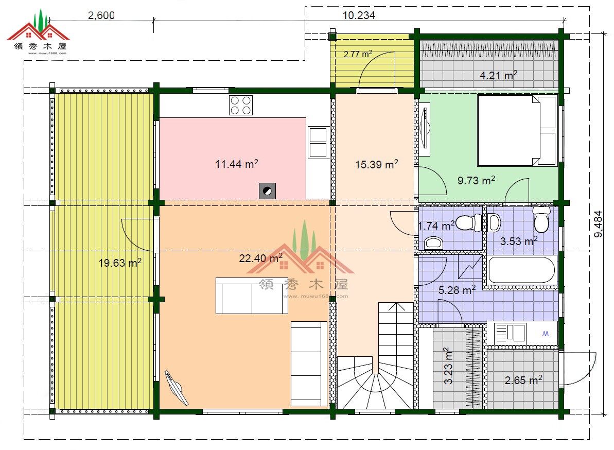 三房一廳度假木屋別墅