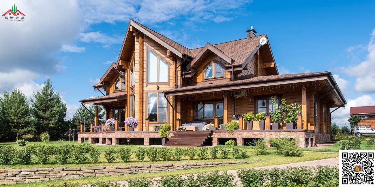 甘肅私人雙層重型木屋別墅